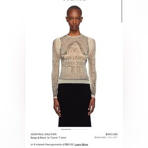 Never been worn JPG sheer top